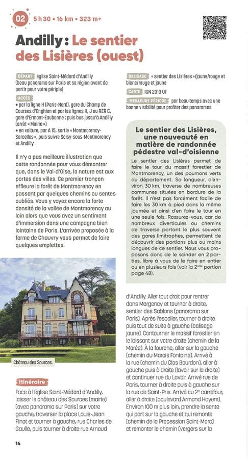 Guide de randonnées - Val d'Oise & Parc naturel régional du Vexin français, les plus belles randonnées | Glénat guide de randonnée Glénat 