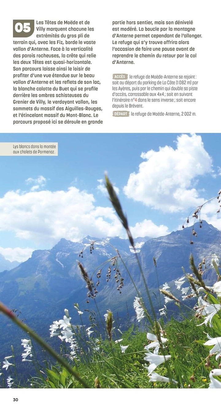 Guide de randonnées - Vallée de Chamonix, les plus belles randonnées | Glénat guide de randonnée Glénat 