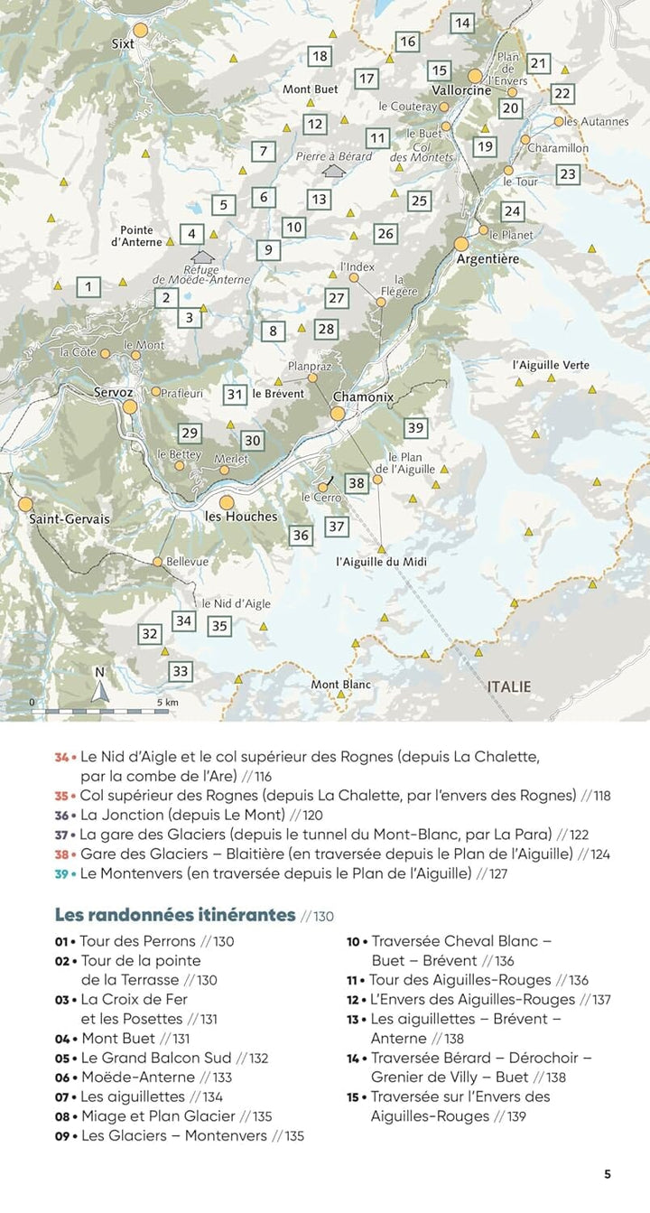 Guide de randonnées - Vallée de Chamonix, les plus belles randonnées | Glénat guide de randonnée Glénat 