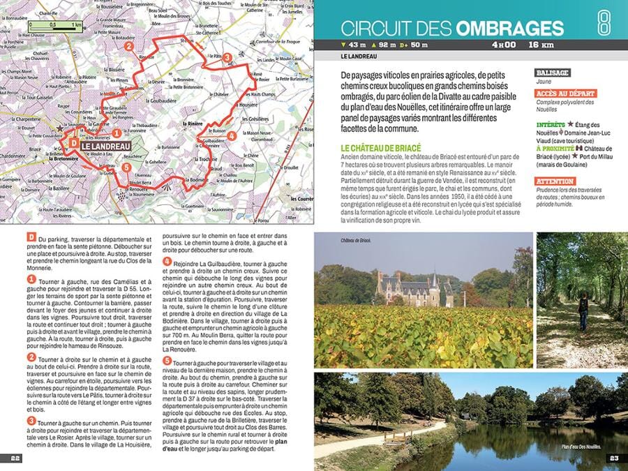 Guide de randonnées - Vignobles de Nantes | Chamina guide petit format Chamina 