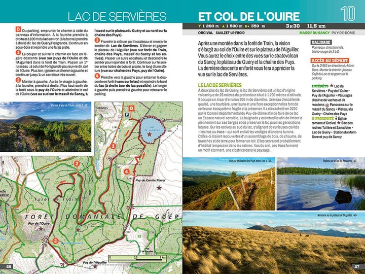 Guide de randonnées - Volcans d'Auvergne | Chamina guide petit format Chamina 