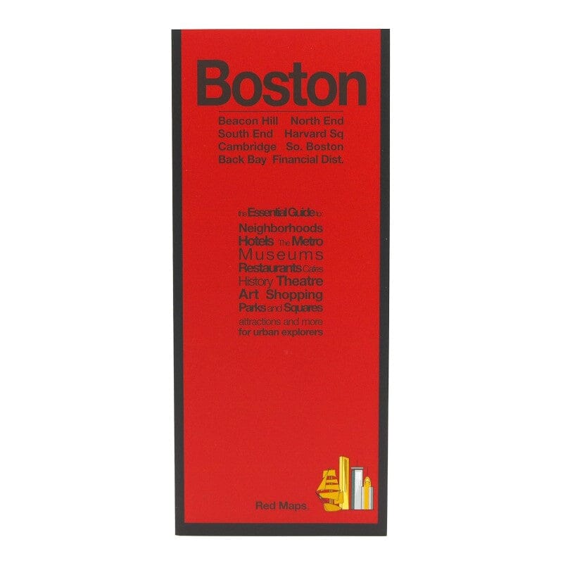 Guide de voyage de la ville de Boston | Red Maps plan de ville Red Maps