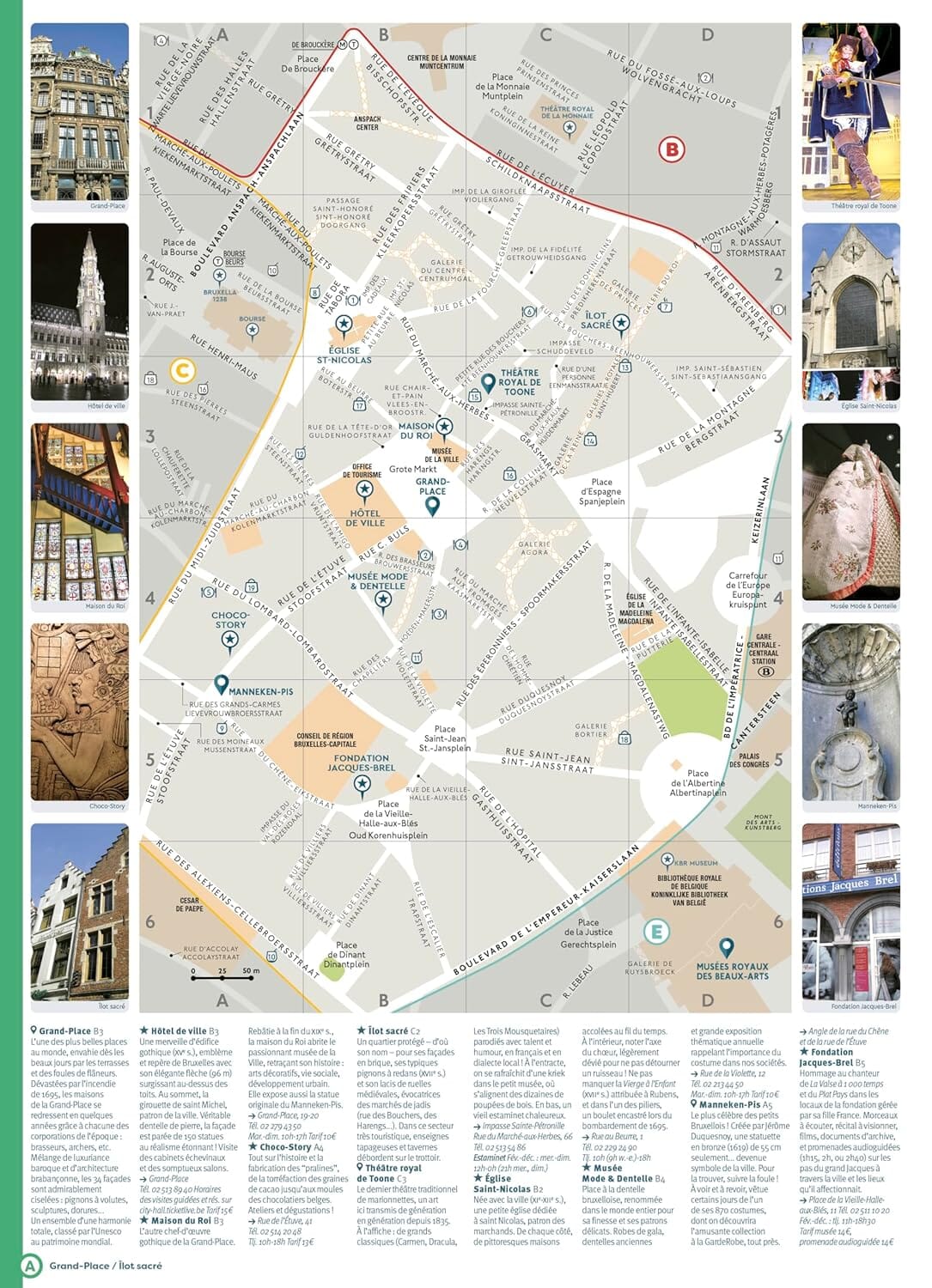 Guide de voyage de poche - Bruxelles - Édition 2025 | Cartoville guide de voyage Gallimard 