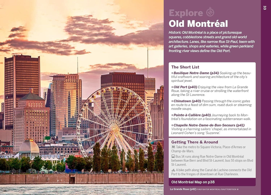 Guide de voyage de poche (en anglais) - Montreal & Quebec City - Édition 2024 | Lonely Planet guide de voyage Lonely Planet EN 