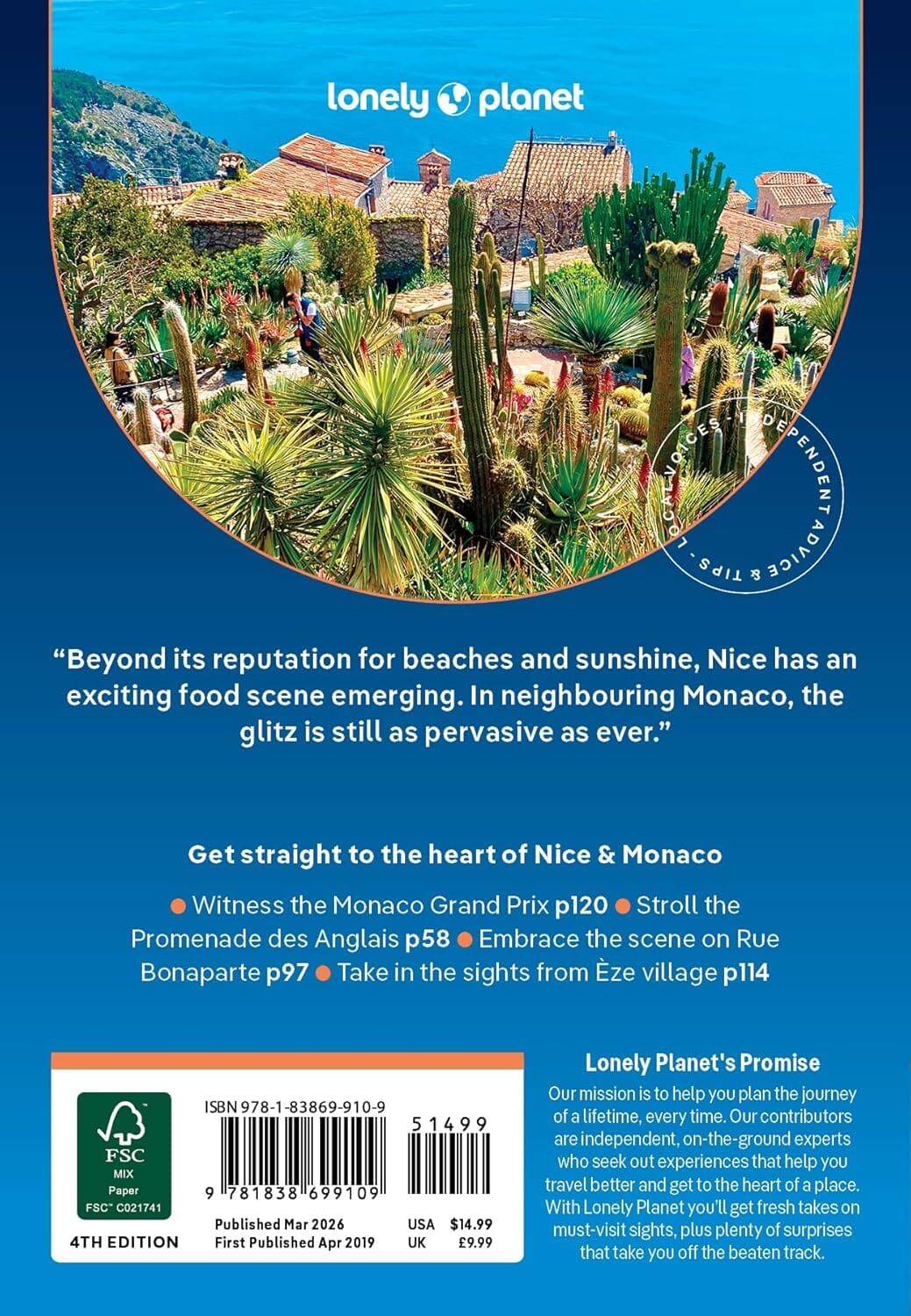 Guide de voyage de poche (en anglais) - Nice & Monaco 2026 | Lonely Planet guide de voyage Lonely Planet EN