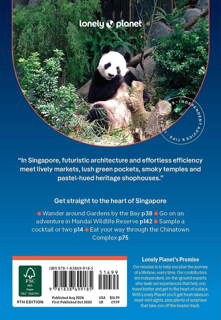 Guide de voyage de poche (en anglais) - Singapore 2026 | Lonely Planet guide de voyage Lonely Planet EN 
