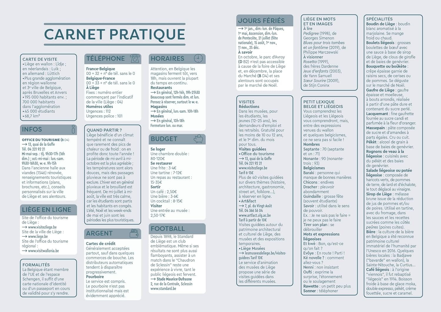 Guide de voyage de poche - Liège (Belgique) - Édition 2025 | Cartoville guide de voyage Gallimard