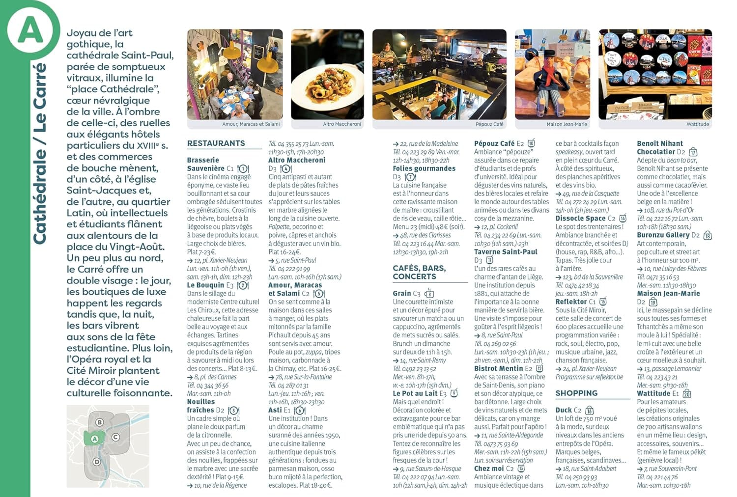 Guide de voyage de poche - Liège (Belgique) - Édition 2025 | Cartoville guide de voyage Gallimard