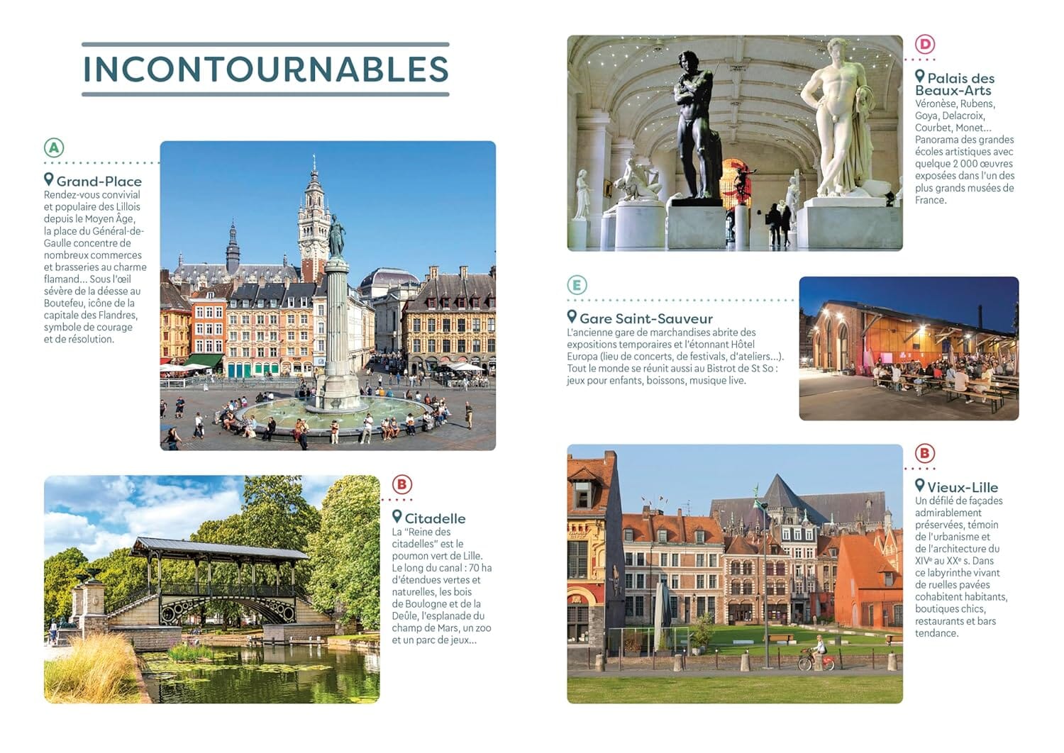 Guide de voyage de poche - Lille, Roubaix, Tourcoing | Cartoville guide de voyage Gallimard 