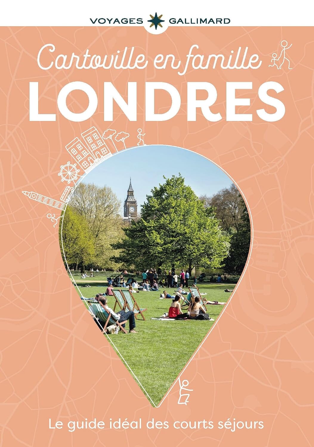 Guide de voyage de poche - Londres en famille 2026 | Cartoville guide de voyage Gallimard 