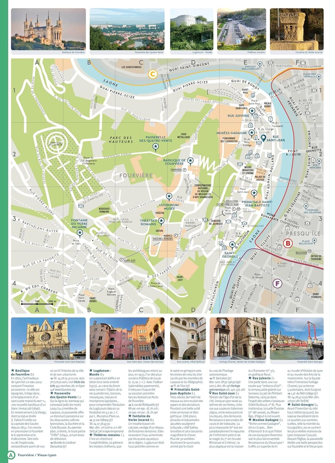 Guide de voyage de poche - Lyon | Cartoville guide de voyage Gallimard 