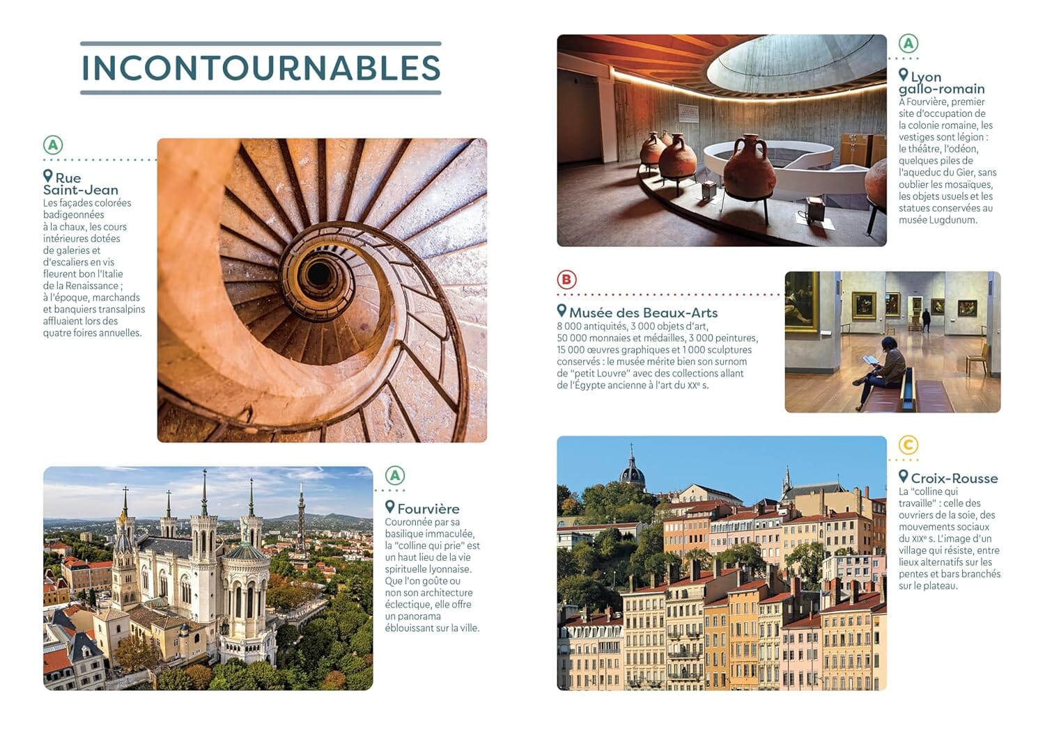 Guide de voyage de poche - Lyon | Cartoville guide de voyage Gallimard 