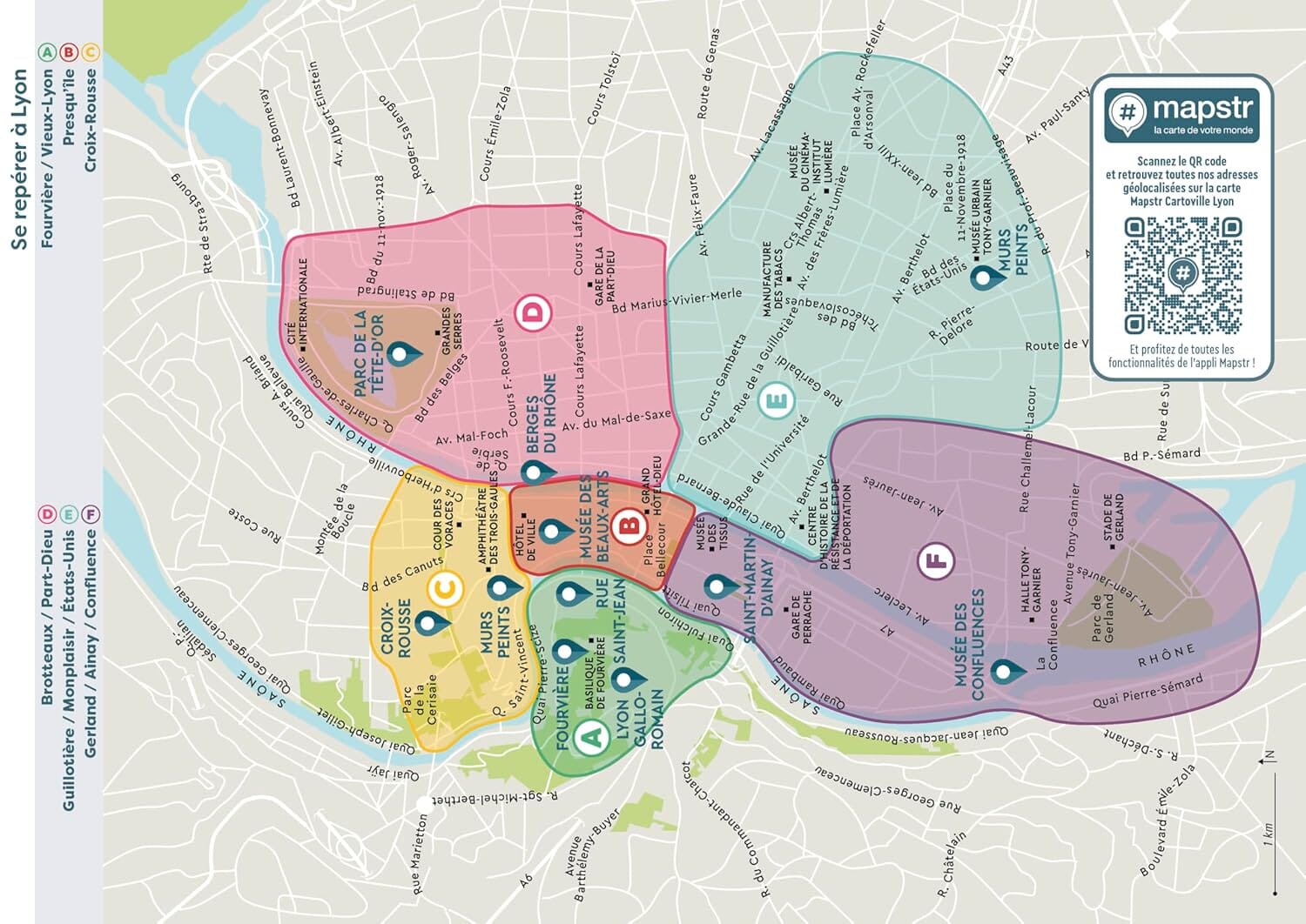 Guide de voyage de poche - Lyon | Cartoville guide de voyage Gallimard 