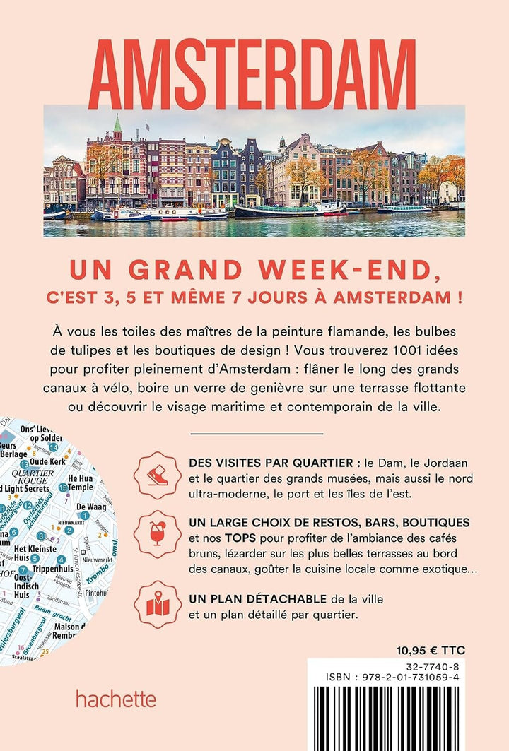 Guide de voyage de poche - Un Grand Week-end à Amsterdam 2026/27 | Hachette guide de voyage Hachette