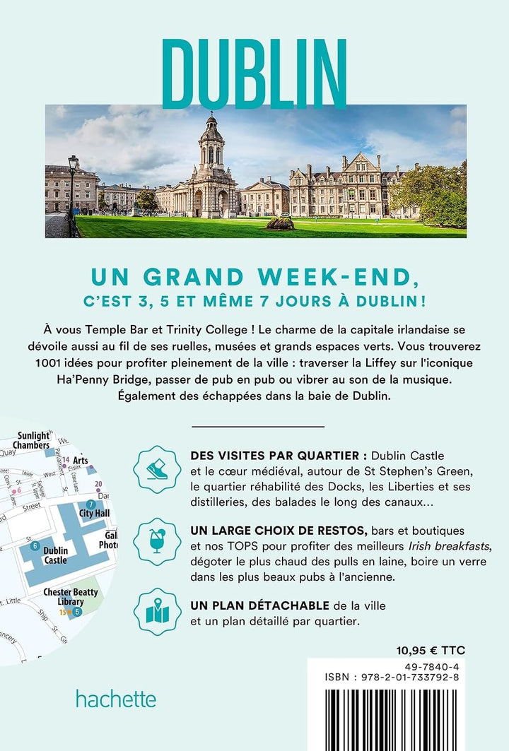 Guide de voyage de poche - Un Grand Week-end à Dublin 2026/27 | Hachette guide de voyage Hachette