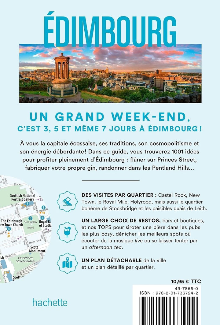 Guide de voyage de poche - Un Grand Week-end à Edimbourg 2026/27 | Hachette guide de voyage Hachette 
