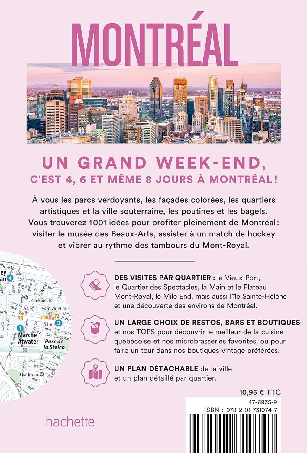 Guide de voyage de poche - Un Grand Week-end à Montréal - Édition 2025 | Hachette guide de voyage Hachette 