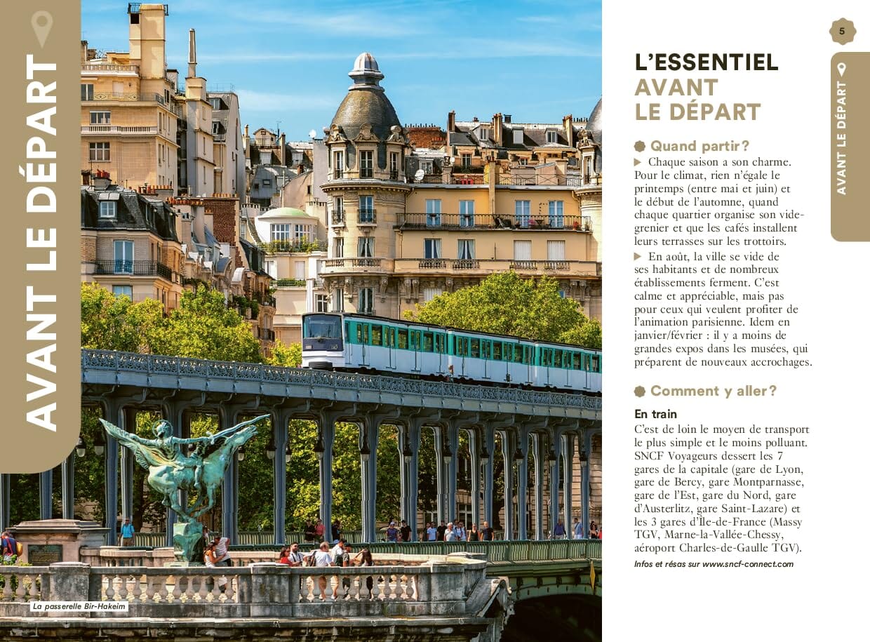 Guide de voyage de poche - Un Grand Week-end à Paris 2025 | Hachette guide de voyage Hachette 