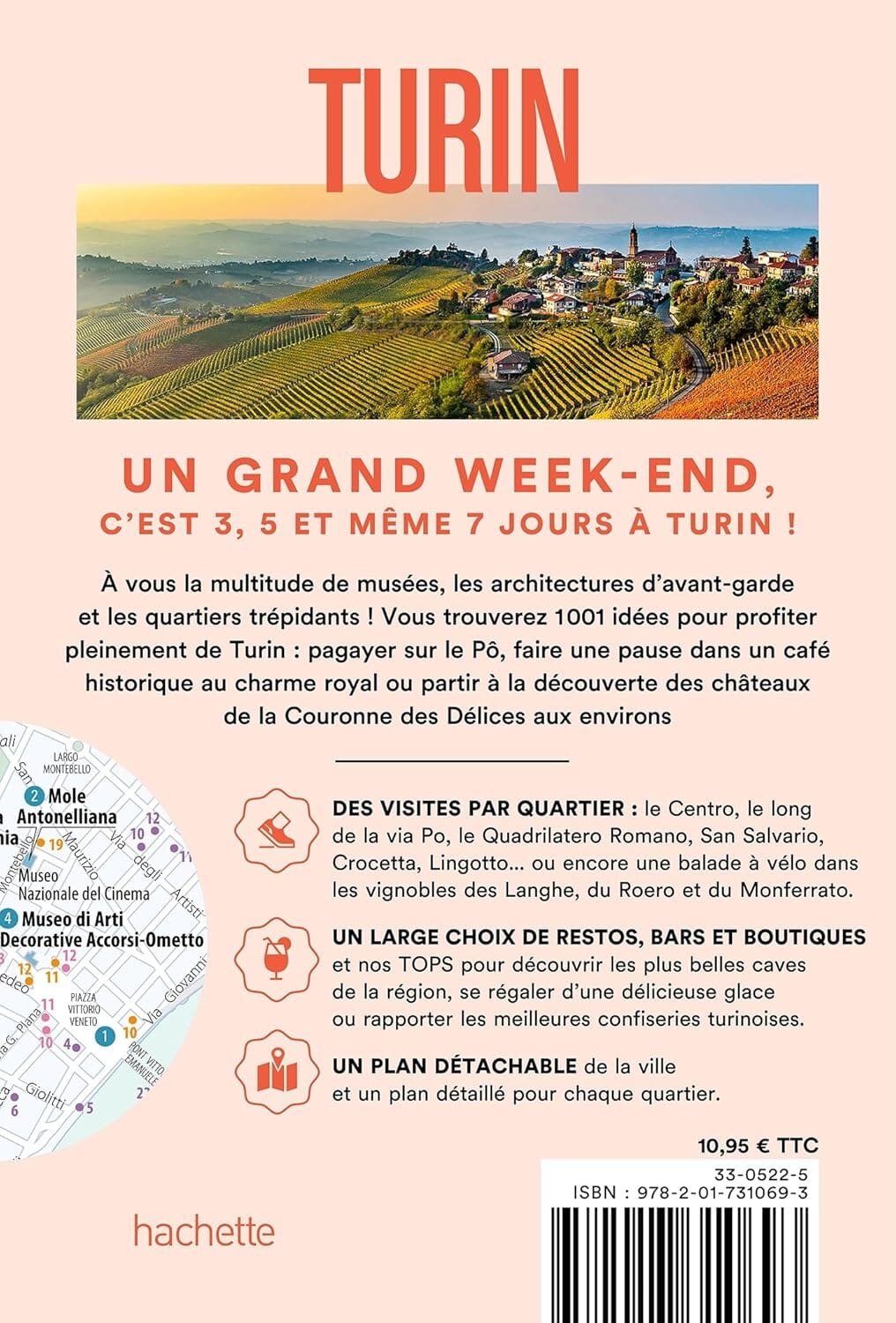 Guide de voyage de poche - Un Grand Week-end à Turin 2025/26 | Hachette guide de voyage Hachette 