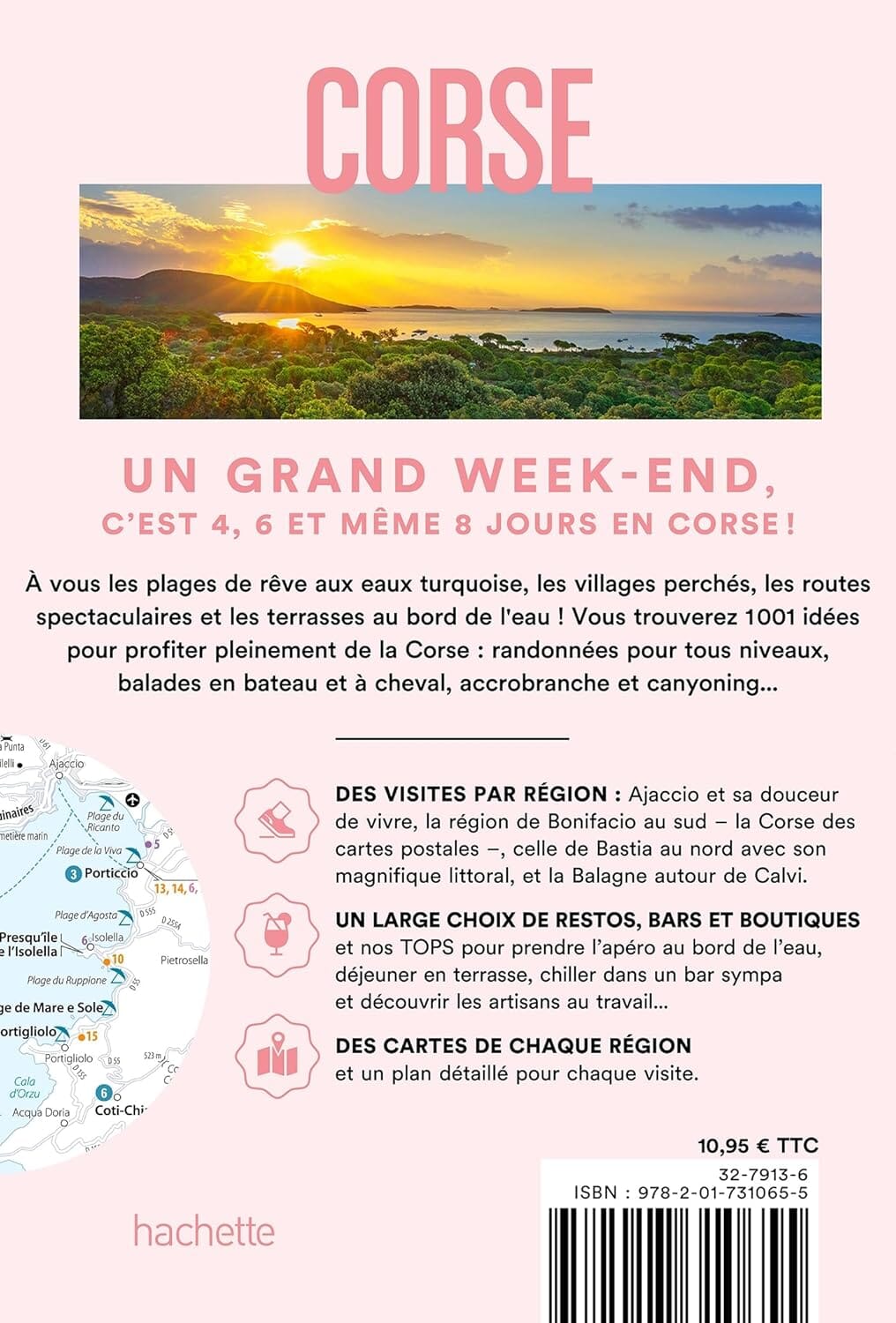 Guide de voyage de poche - Un Grand Week-end en Corse - Édition 2025 | Hachette guide de voyage Hachette 