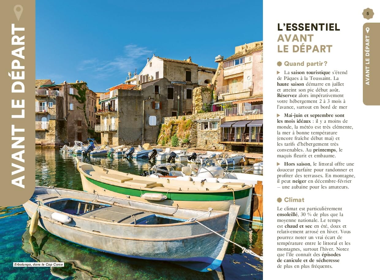 Guide de voyage de poche - Un Grand Week-end en Corse - Édition 2025 | Hachette guide de voyage Hachette 