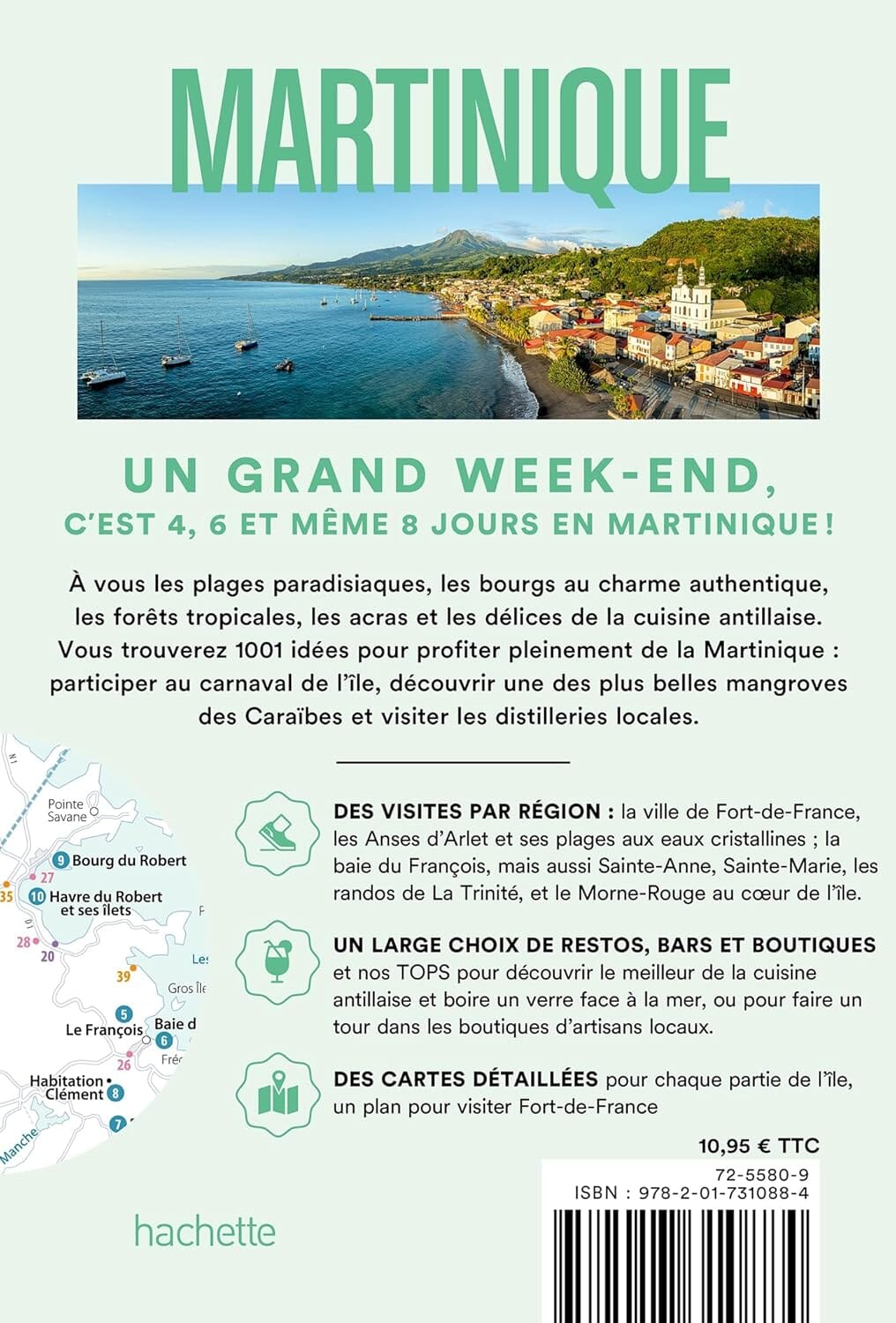 Guide de voyage de poche - Un Grand Week-end en Martinique 2026/27 | Hachette guide de voyage Hachette 