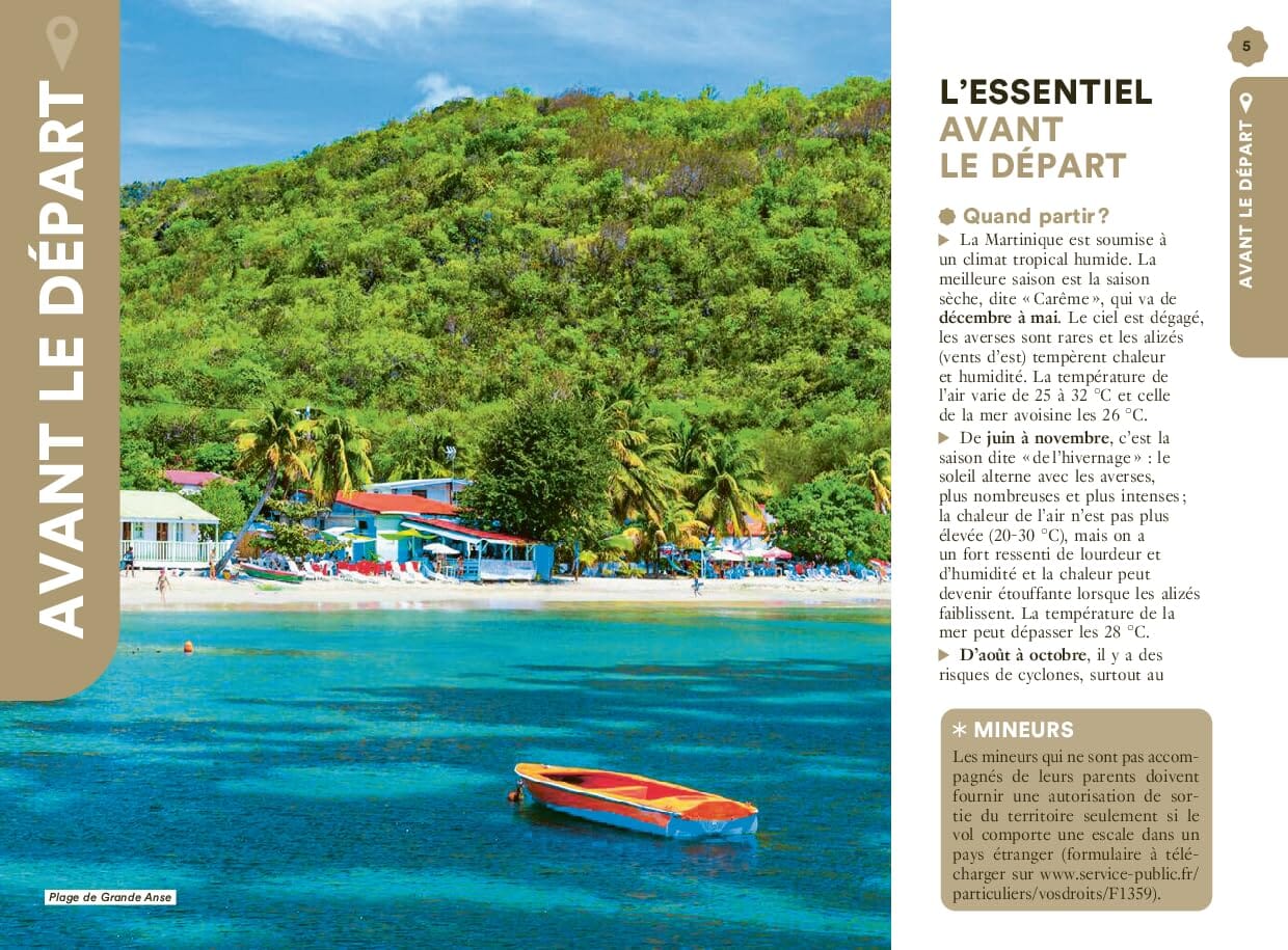 Guide de voyage de poche - Un Grand Week-end en Martinique 2026/27 | Hachette guide de voyage Hachette 