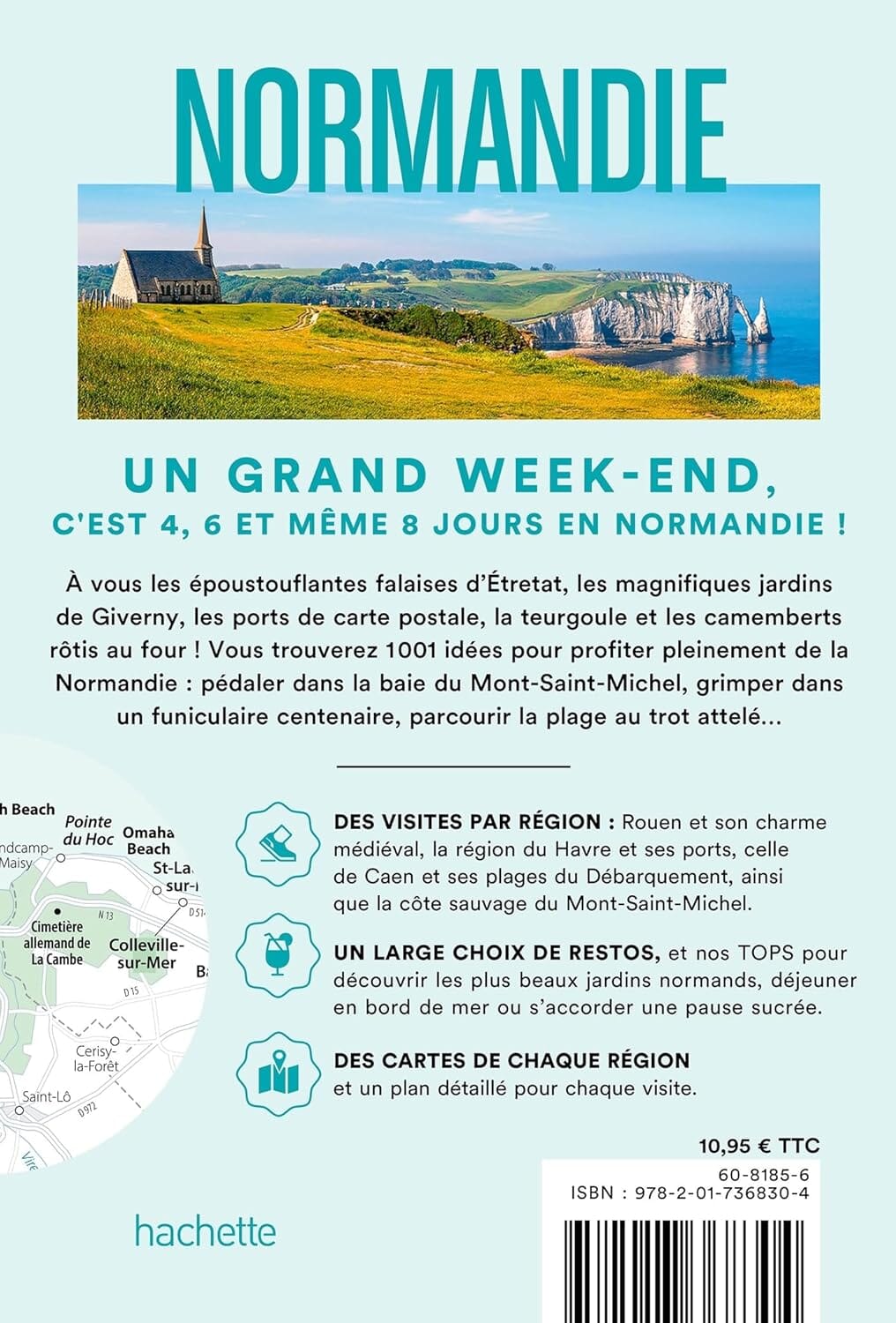 Guide de voyage de poche - Un Grand Week-end en Normandie 2026/27 | Hachette guide de voyage Hachette