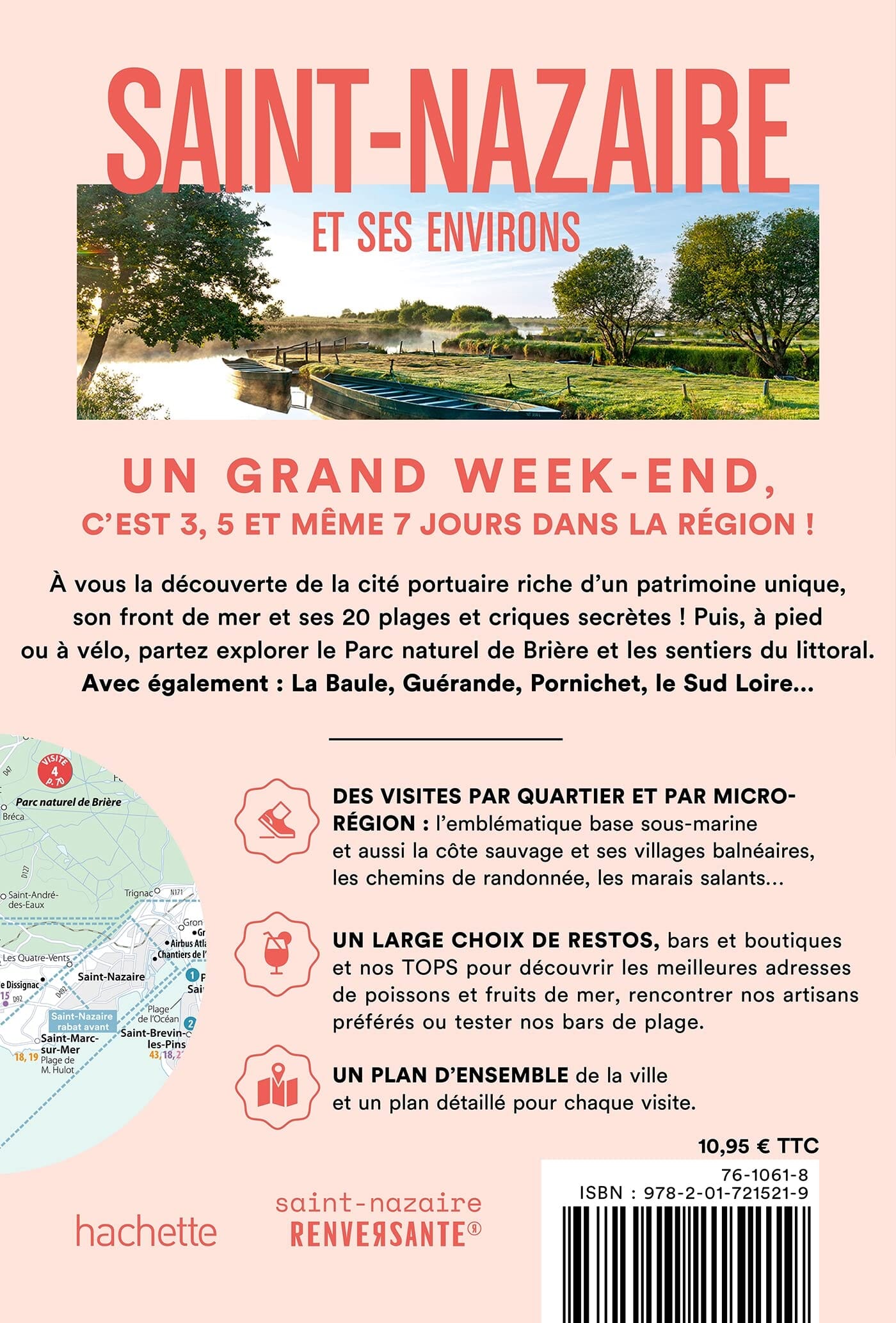 Guide de voyage de poche - Un Grand Week-end : Saint-Nazaire, La Baule, Guérande - Édition 2023 | Hachette guide de voyage Hachette