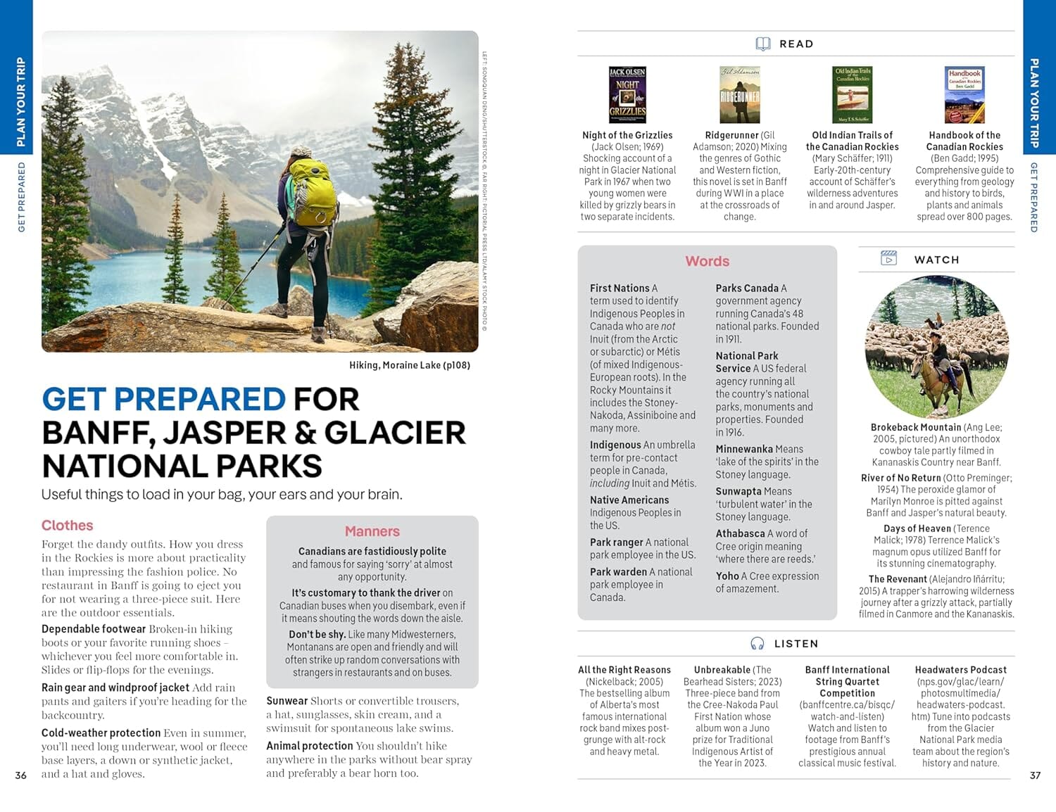 Guide de voyage (en anglais) - Banff, Jasper & Glacier national parks - Édition 2024 | Lonely Planet guide de voyage Lonely Planet EN 