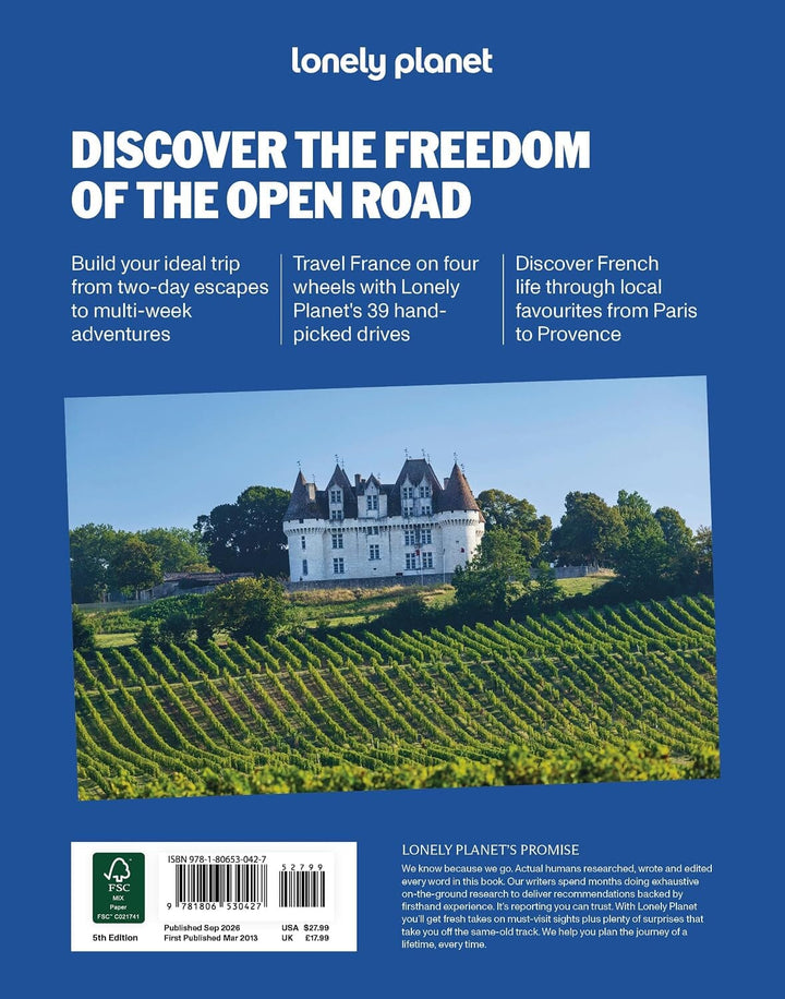 Guide de voyage (en anglais) - Best Road Trips France 2026 | Lonely Planet guide de voyage Lonely Planet EN 
