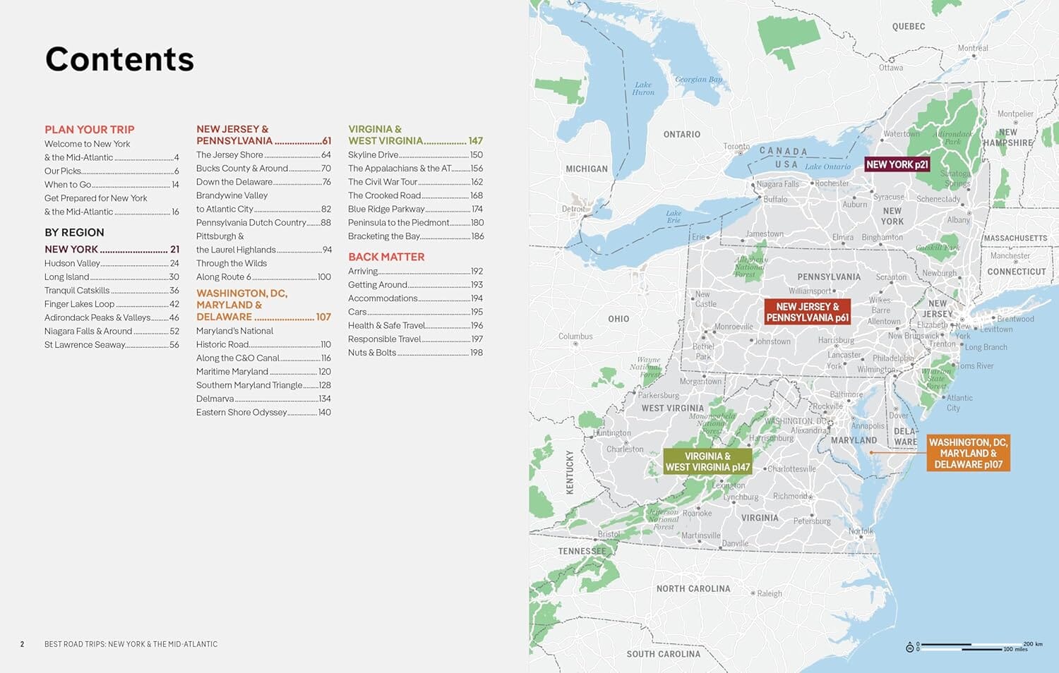 Guide de voyage (en anglais) - Best road trips - New York & the Mid-Atlantic's | Lonely Planet guide de voyage Lonely Planet EN 
