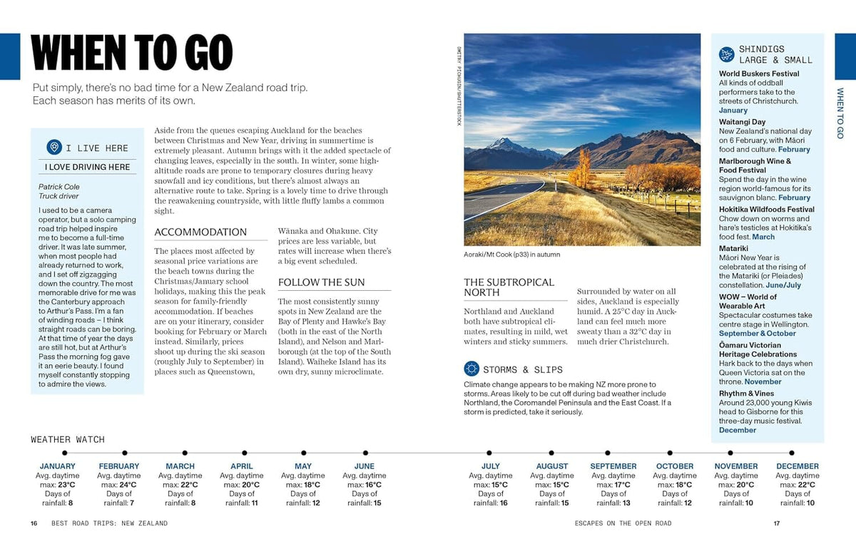 Guide de voyage (en anglais) - Best Road Trips New Zealand 2026 | Lonely Planet guide de voyage Lonely Planet EN 