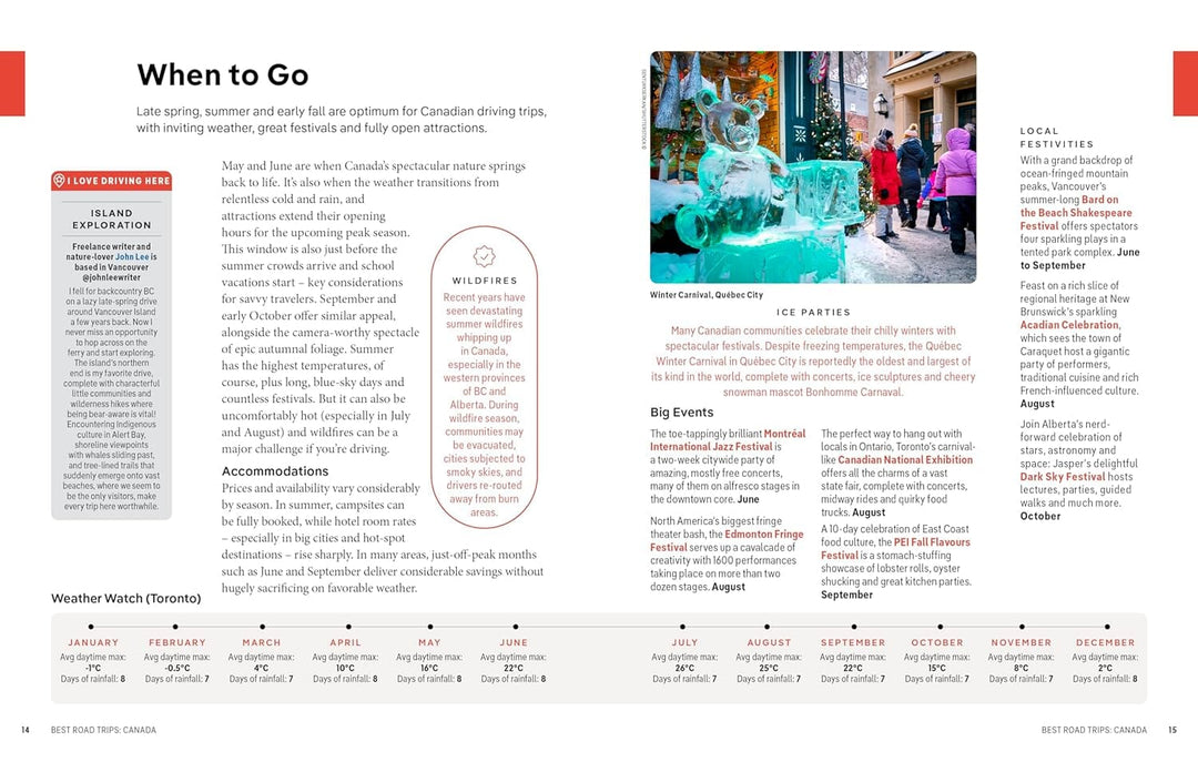 Guide de voyage (en anglais) - Canada's Best Road Trips - Édition 2024 | Lonely Planet guide de voyage Lonely Planet EN 