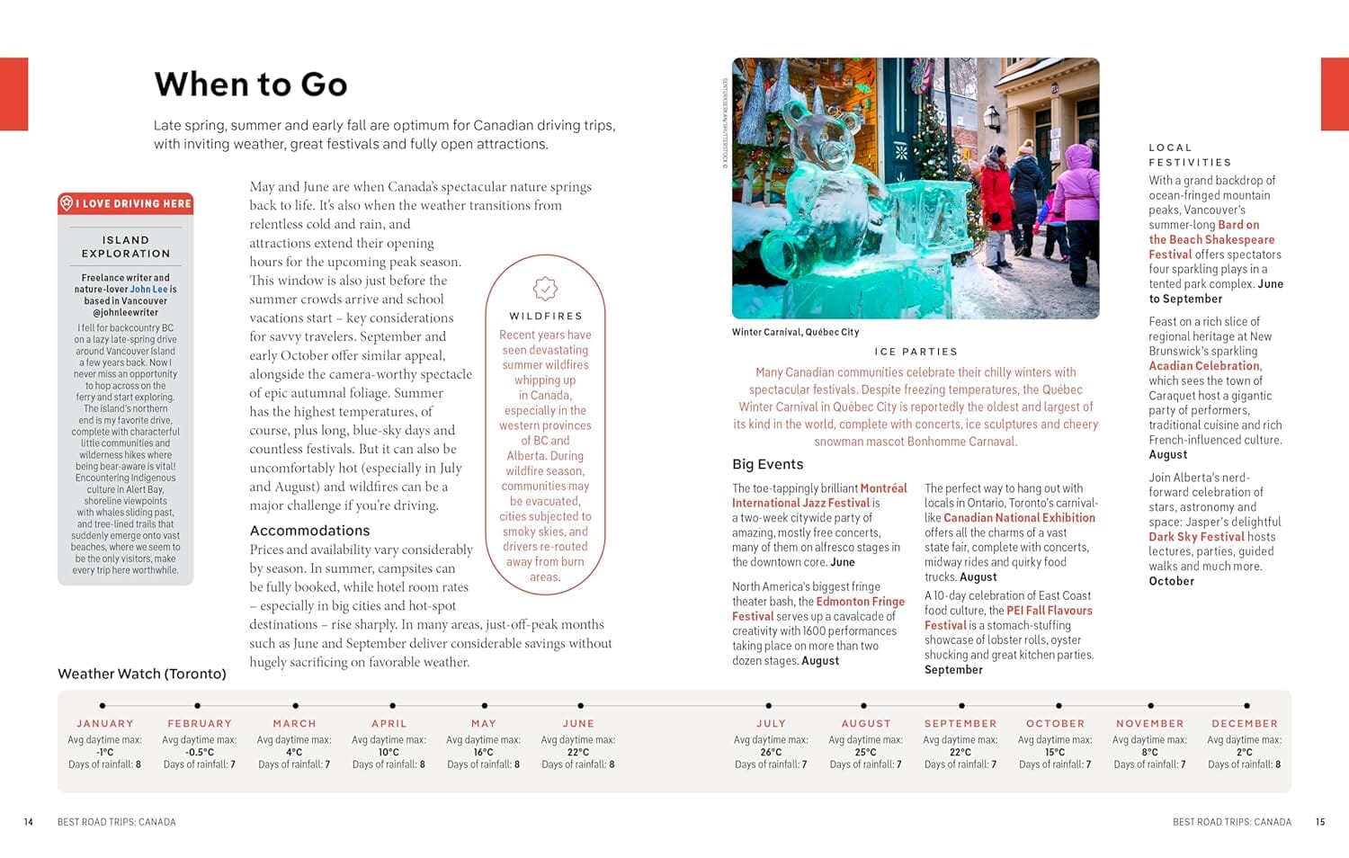 Guide de voyage (en anglais) - Canada's Best Road Trips - Édition 2024 | Lonely Planet guide de voyage Lonely Planet EN 