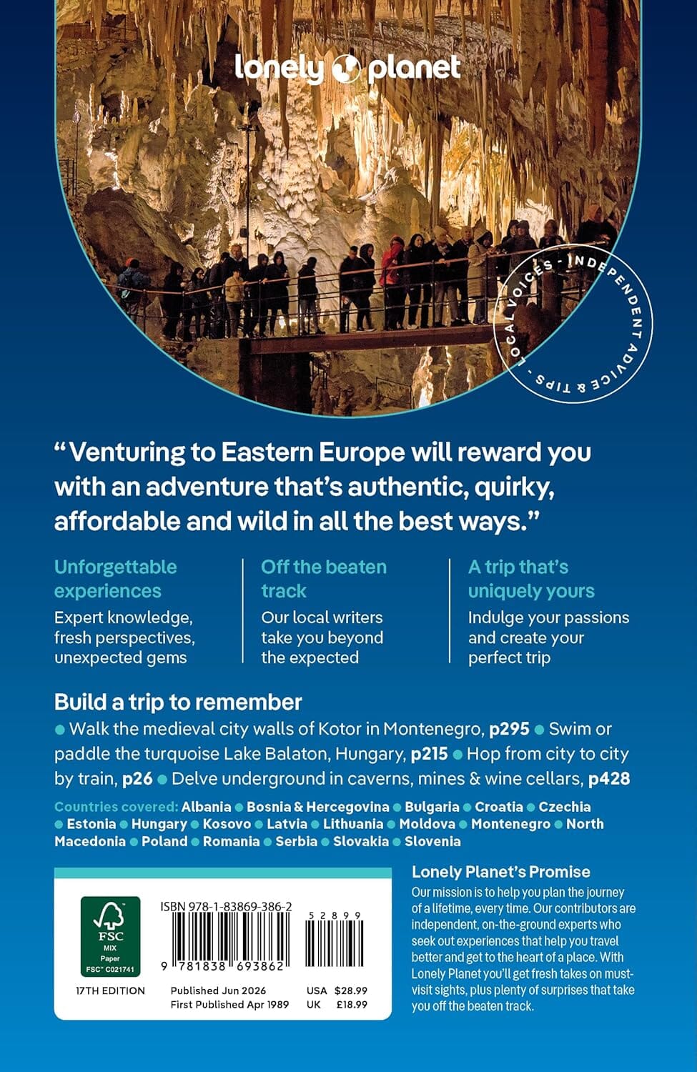 Guide de voyage (en anglais) - Eastern Europe 2026 | Lonely Planet guide de voyage Lonely Planet EN 