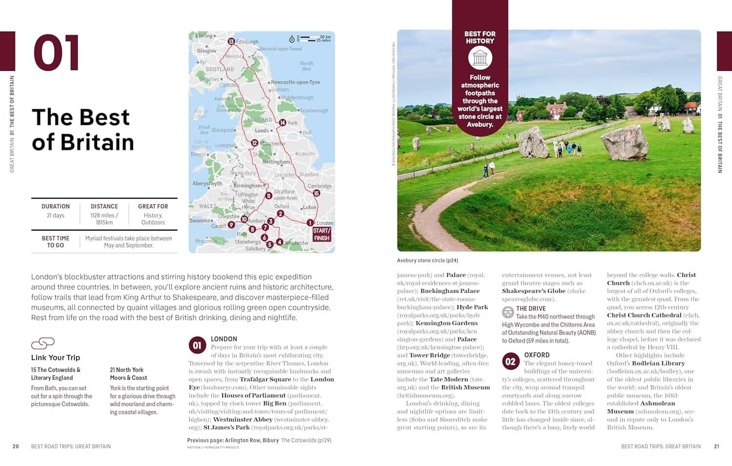 Guide de voyage (en anglais) - Great Britain's Best Road Trips 2023 | Lonely Planet guide de voyage Lonely Planet EN 