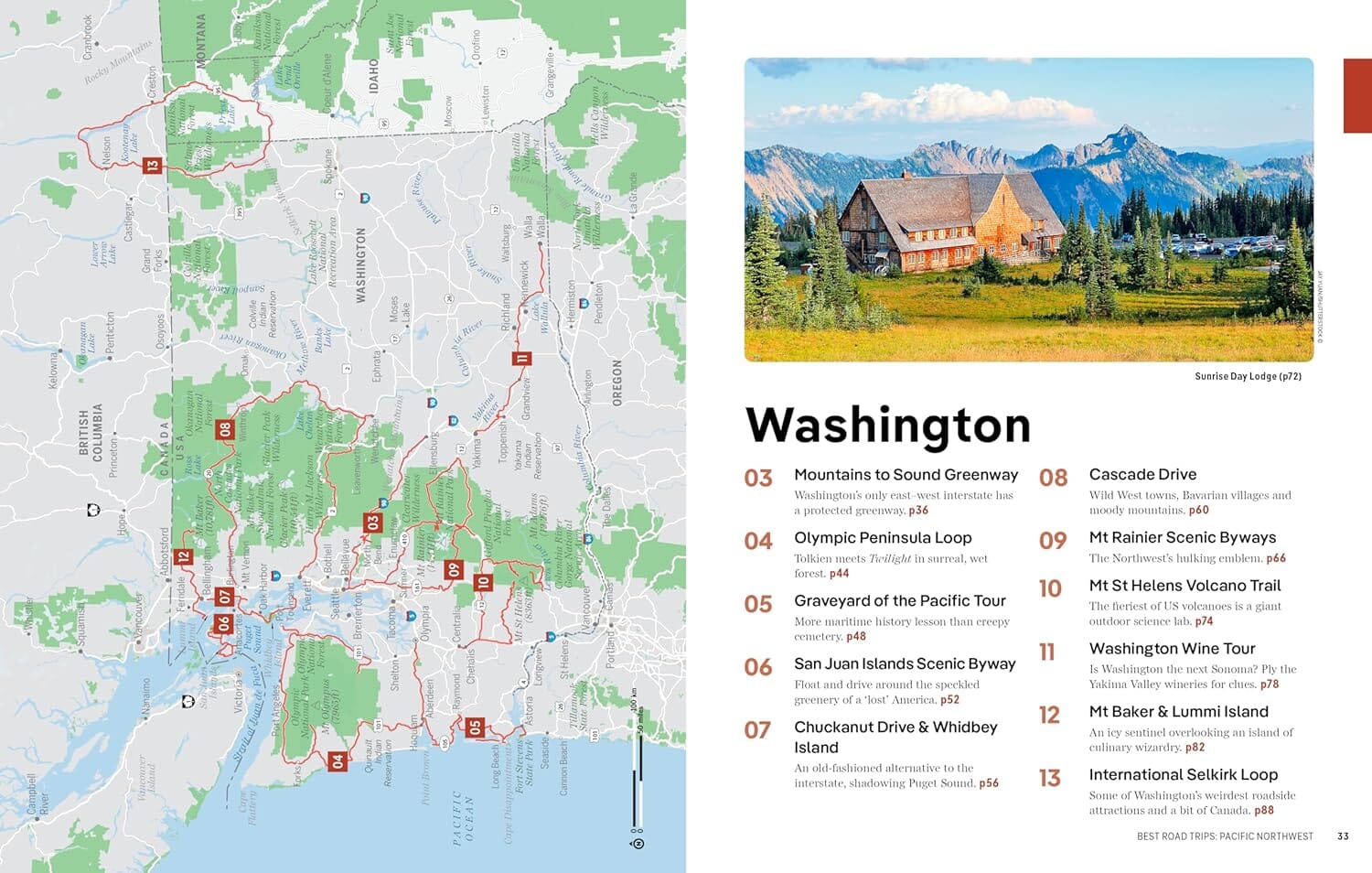 Guide de voyage (en anglais) - Pacific Northwest's best trips - Édition 2024 | Lonely Planet guide de voyage Lonely Planet EN 