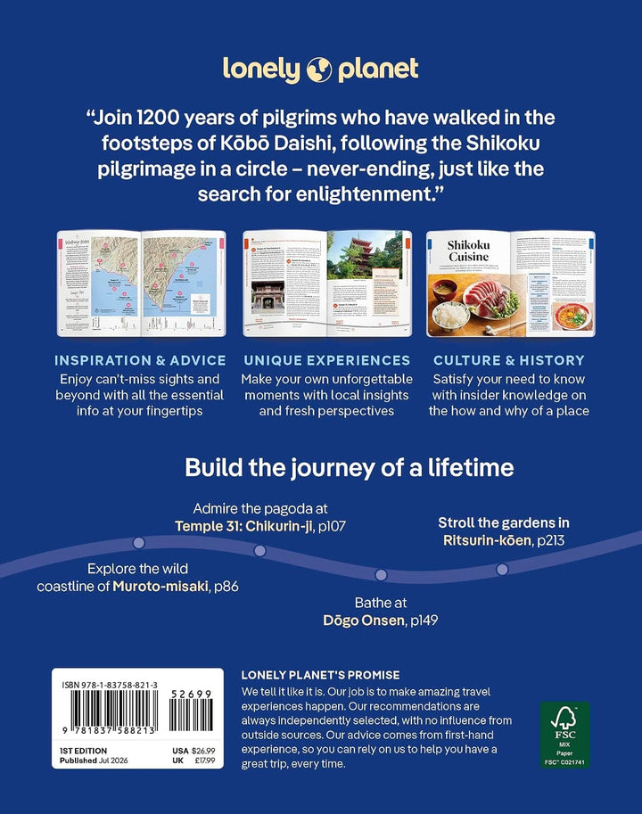 Guide de voyage (en anglais) - Shikoku Pilgrimage Journey 2026 | Lonely Planet guide de voyage Lonely Planet EN 