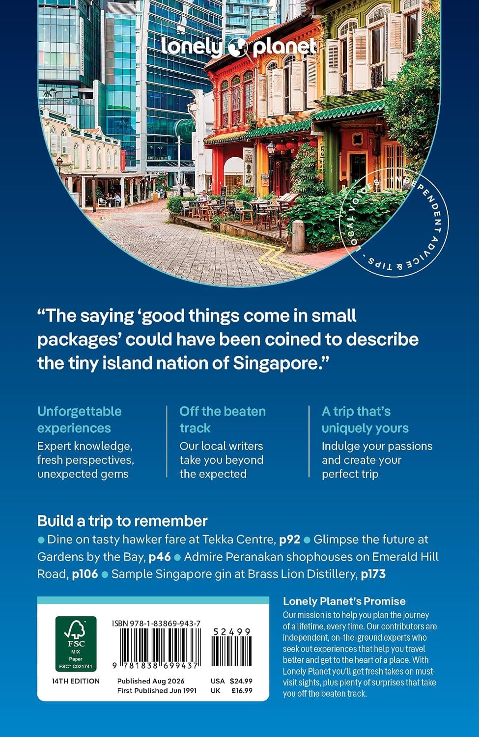 Guide de voyage (en anglais) - Singapore 2026 | Lonely Planet guide de voyage Lonely Planet EN 