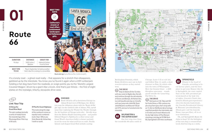 Guide de voyage (en anglais) - USA's best road trips 2023 | Lonely Planet guide de voyage Lonely Planet EN 
