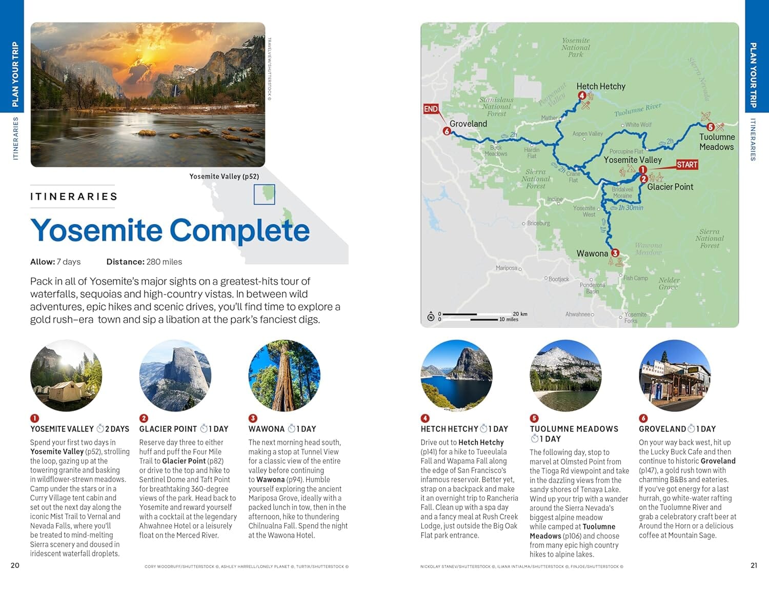 Guide de voyage (en anglais) - Yosemite, Sequoia & Kings Canyon National Parks - Édition 2024 | Lonely Planet guide de voyage Lonely Planet EN 