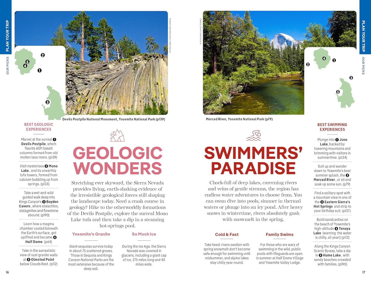 Guide de voyage (en anglais) - Yosemite, Sequoia & Kings Canyon National Parks - Édition 2024 | Lonely Planet guide de voyage Lonely Planet EN 
