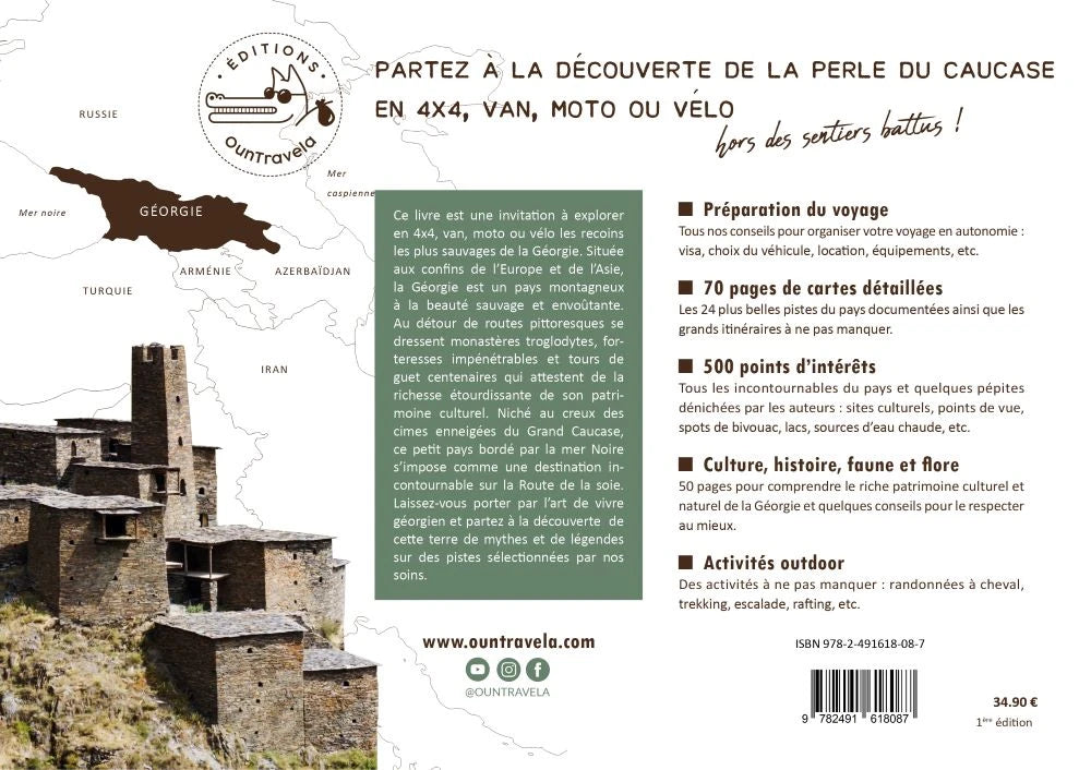 Guide de voyage - Explore Géorgie, Les 24 plus belles pistes van, 4x4, moto & vélo | OunTravela guide de voyage OunTravela 