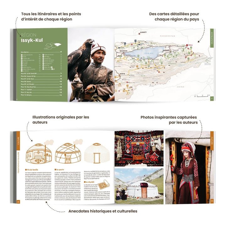 Guide de voyage - Explore Kirghizistan, Les 28 plus belles pistes van, 4x4, moto & vélo | OunTravela guide de voyage OunTravela 