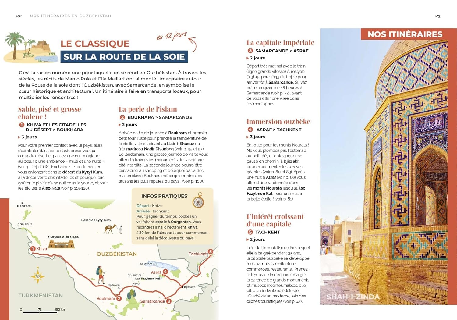 Guide de voyage Petaouchnok - Ouzbékistan avec options randos au Kirghizistan 2026 | Hachette guide de voyage Hachette 