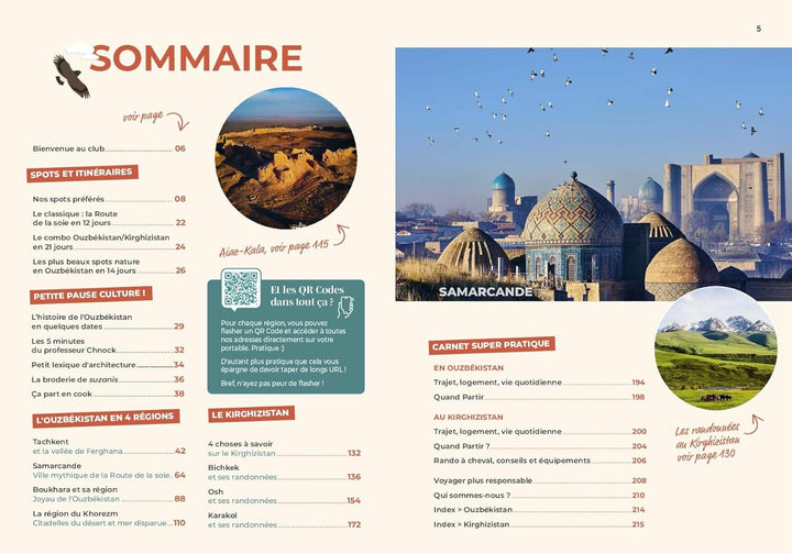 Guide de voyage Petaouchnok - Ouzbékistan avec options randos au Kirghizistan 2026 | Hachette guide de voyage Hachette 