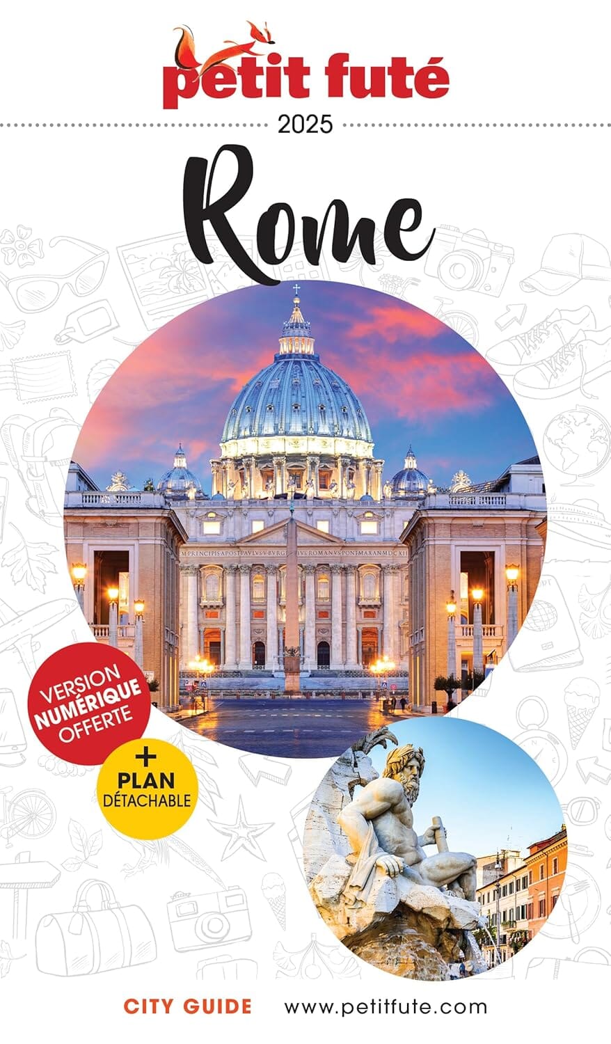 Guide de voyage - Rome 2025 + plan | Petit Futé guide de voyage Petit Futé 