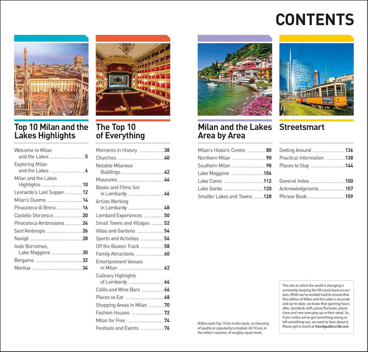 Guide de voyage Top 10 (en anglais) - Milan & the lakes 2026 | Eyewitness guide de voyage Eyewitness 