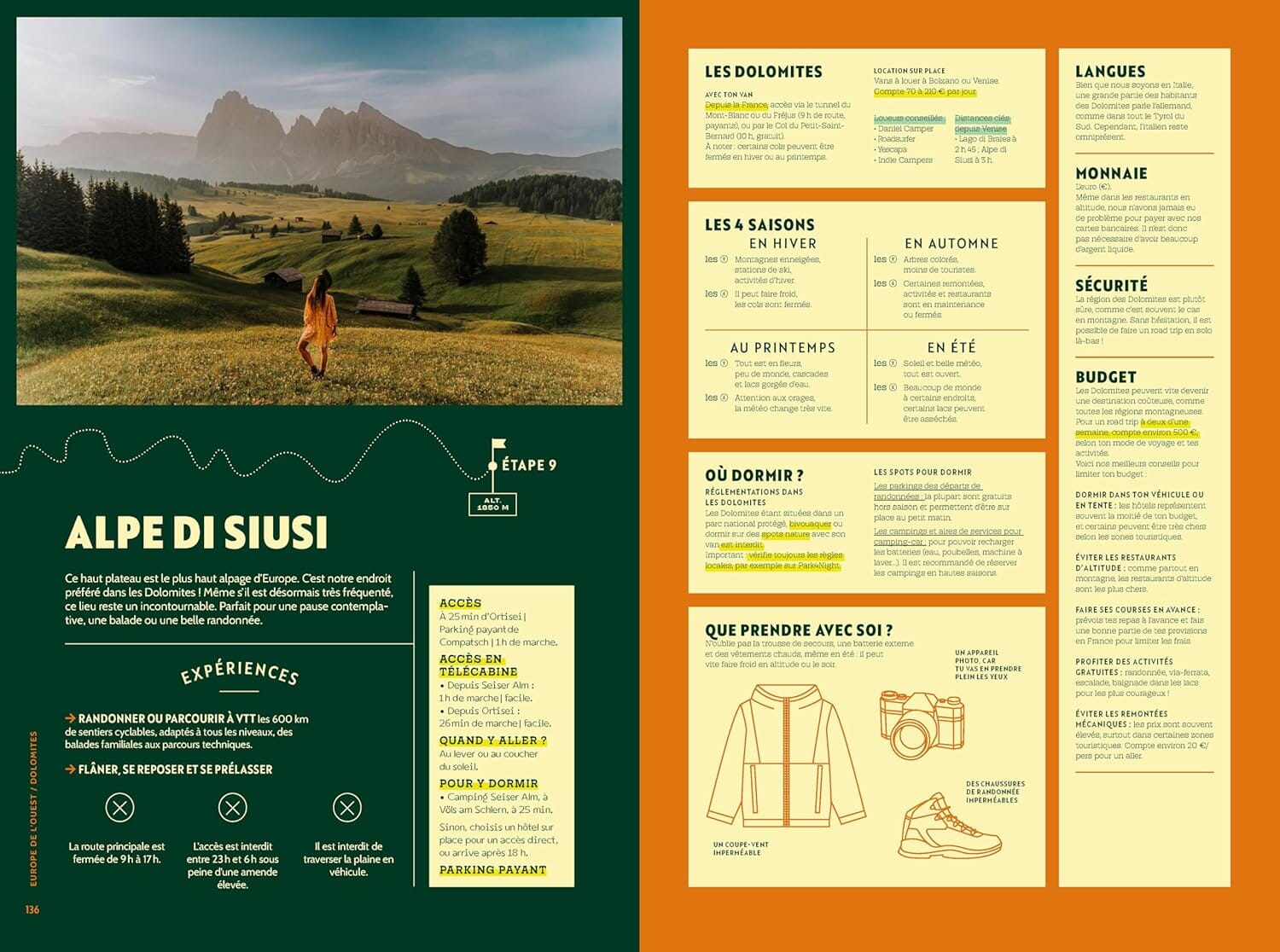 Guide de voyage - Van trips en Europe guide de voyage Hachette 